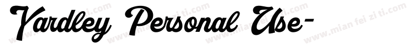 Yardley Personal Use字体转换